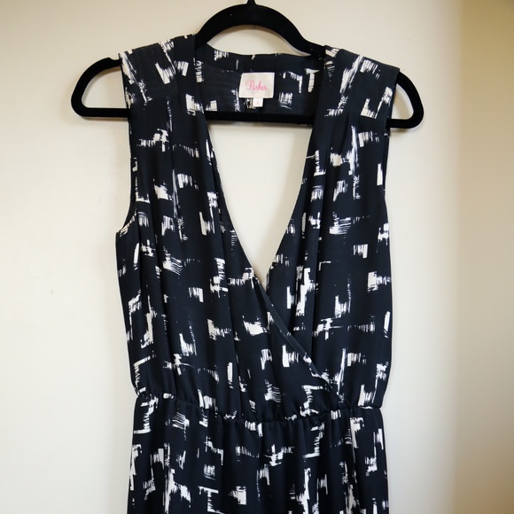 Open-Back Silk Parker Cocktail Dress - Size Small - Picture 1 of 8